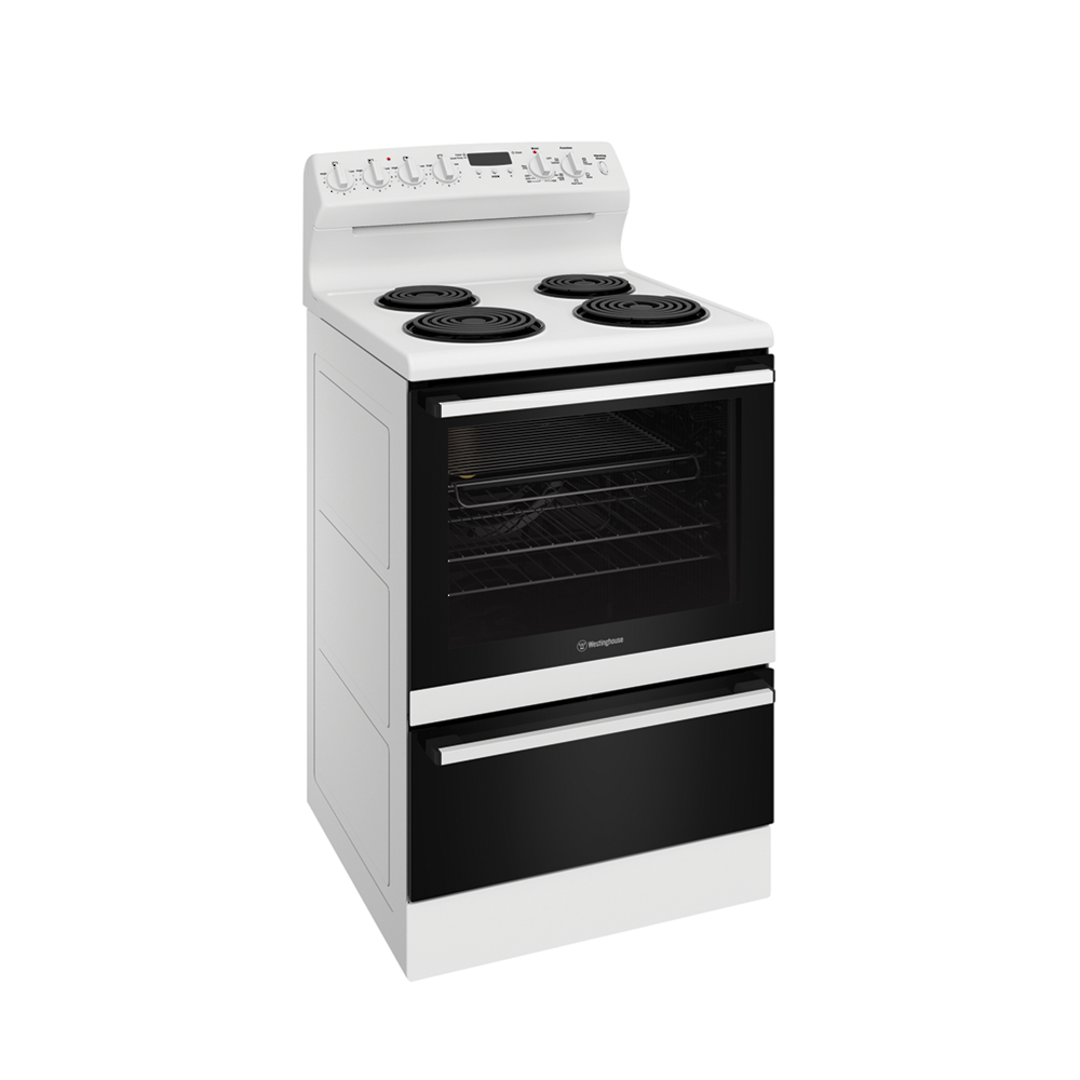 WESTINGHOUSE 60CM WHITE MULTIFUNCTION FREESTANDING COOKER image 1